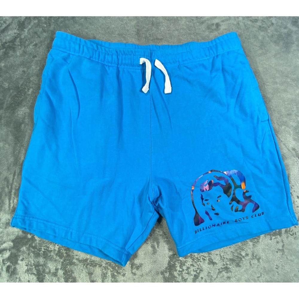 Billionaire Boys Club Shorts Men 3XL XXXL Blue Terry Fleece Astronaut Drawstring